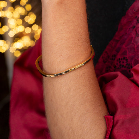 Pulsera esclava rectangular  oro amarillo 18kt - 29730C