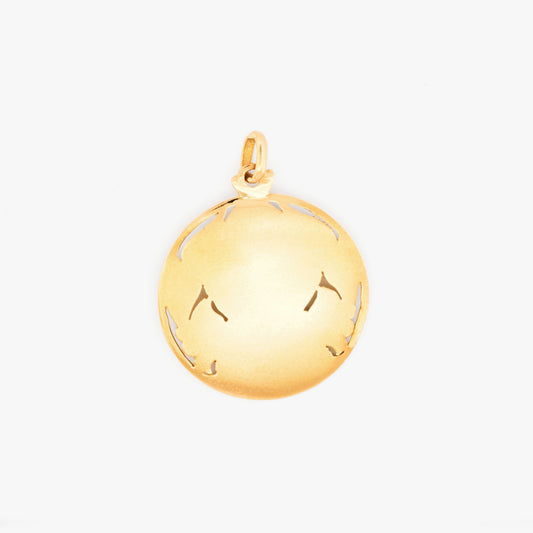 Colgante medalla Virgen Niña oro 18kt - 29983C
