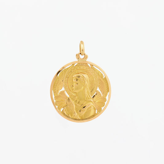 Colgante medalla Virgen Niña oro 18kt - 29983C