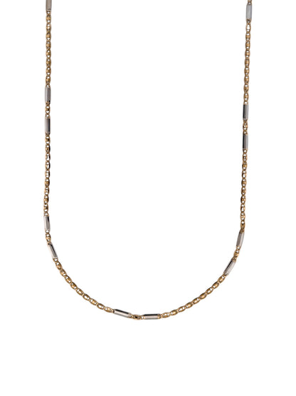 Comprar collar con cadena bicolor y cierre tipo mosquetón.Joya unisex. Joyas acondicionadas. Envío GRATIS. Ian'Or.