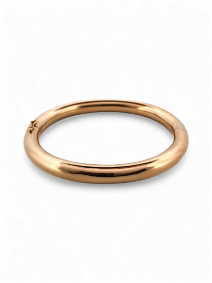 Comprar pulsera esclava de oro amarillo de 18kt y cierre de cajón con un brazo de seguridad. Joyas de segunda mano. Esclavas de oro de 18kt en Ian'Or.