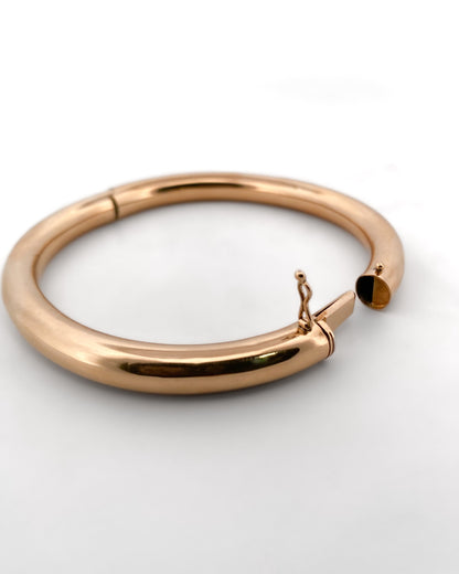 Comprar pulsera esclava de oro amarillo de 18kt y cierre de cajón con un brazo de seguridad. Joyas de segunda mano. Esclavas de oro de 18kt en Ian'Or.