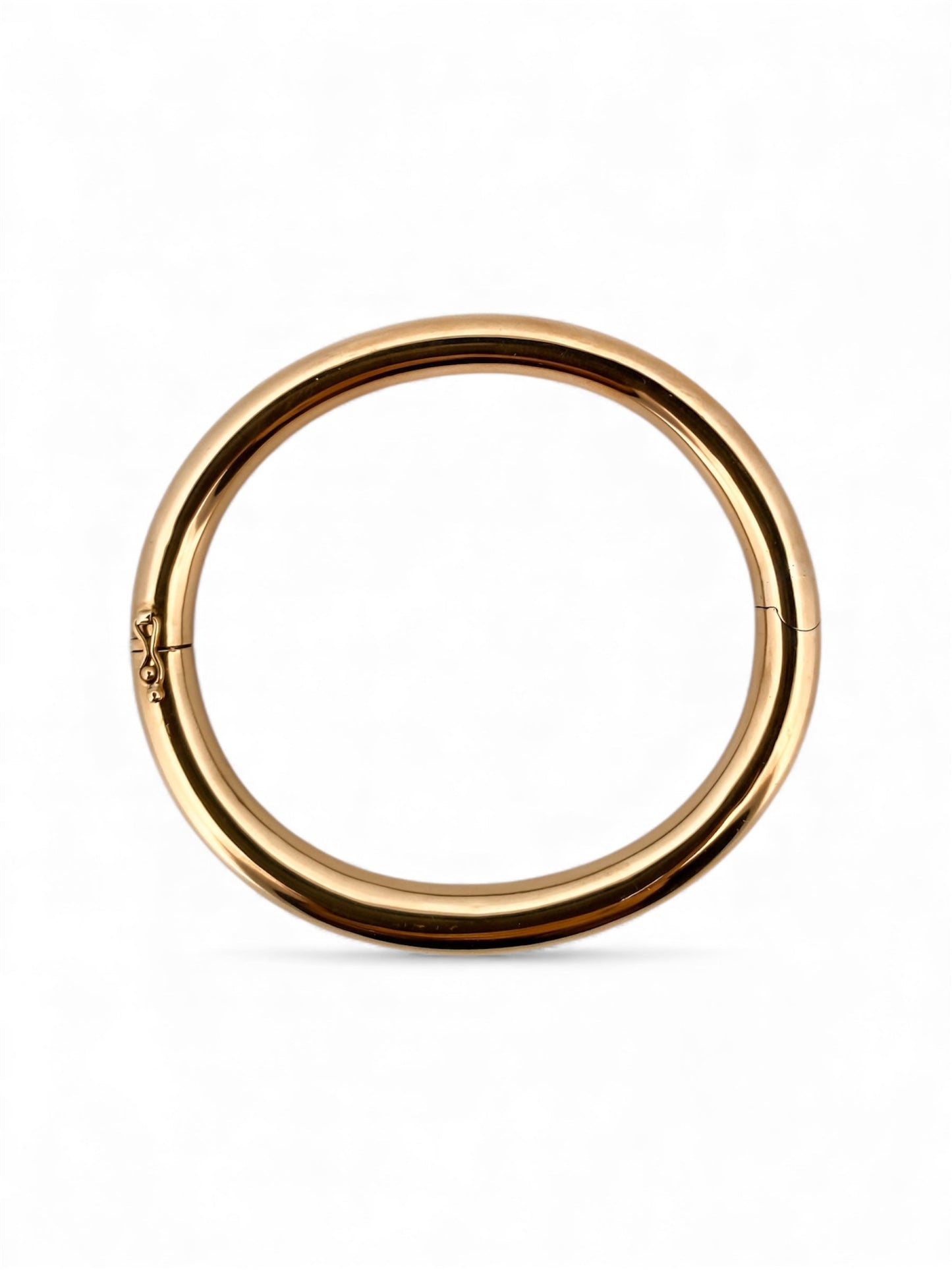 Comprar pulsera esclava de oro amarillo de 18kt y cierre de cajón con un brazo de seguridad. Joyas de segunda mano. Esclavas de oro de 18kt en Ian'Or.