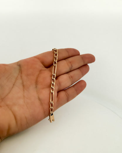 Comprar collar con cadena alterna barbada en oro amarillo de 18kt y cierre de cajón con un brazo de seguridad. Joya unisex. Envío GRATIS. Joyería Ian'Or.