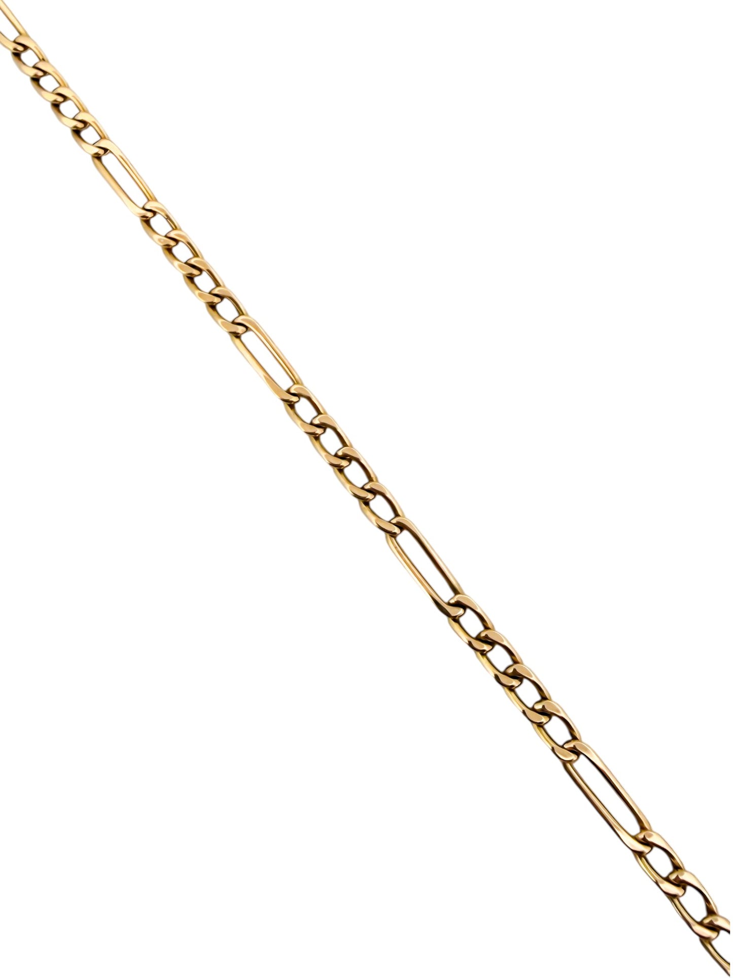 Comprar collar con cadena alterna barbada en oro amarillo de 18kt y cierre de cajón con un brazo de seguridad. Joya unisex. Envío GRATIS. Joyería Ian'Or.