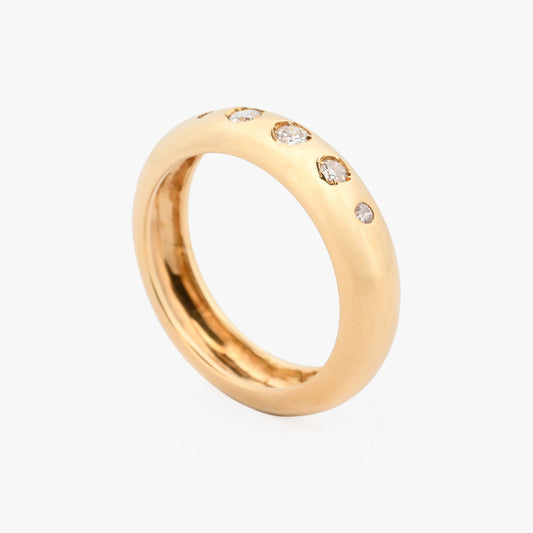 Anillo oro amarillo 18kt y diamantes - 30542C