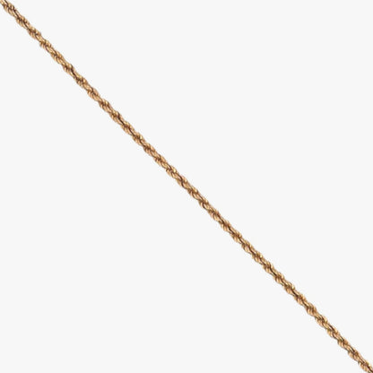 Comprar collar de oro amarillo de 18kt con cadena de cordón salomónico. La cadena mide 62cm de largo y dispone de un cierre reasa. Cordón salomónico Ian'Or.