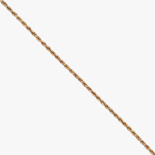 Comprar collar de oro amarillo de 18kt con cadena de cordón salomónico. La cadena mide 62cm de largo y dispone de un cierre reasa. Cordón salomónico Ian'Or.