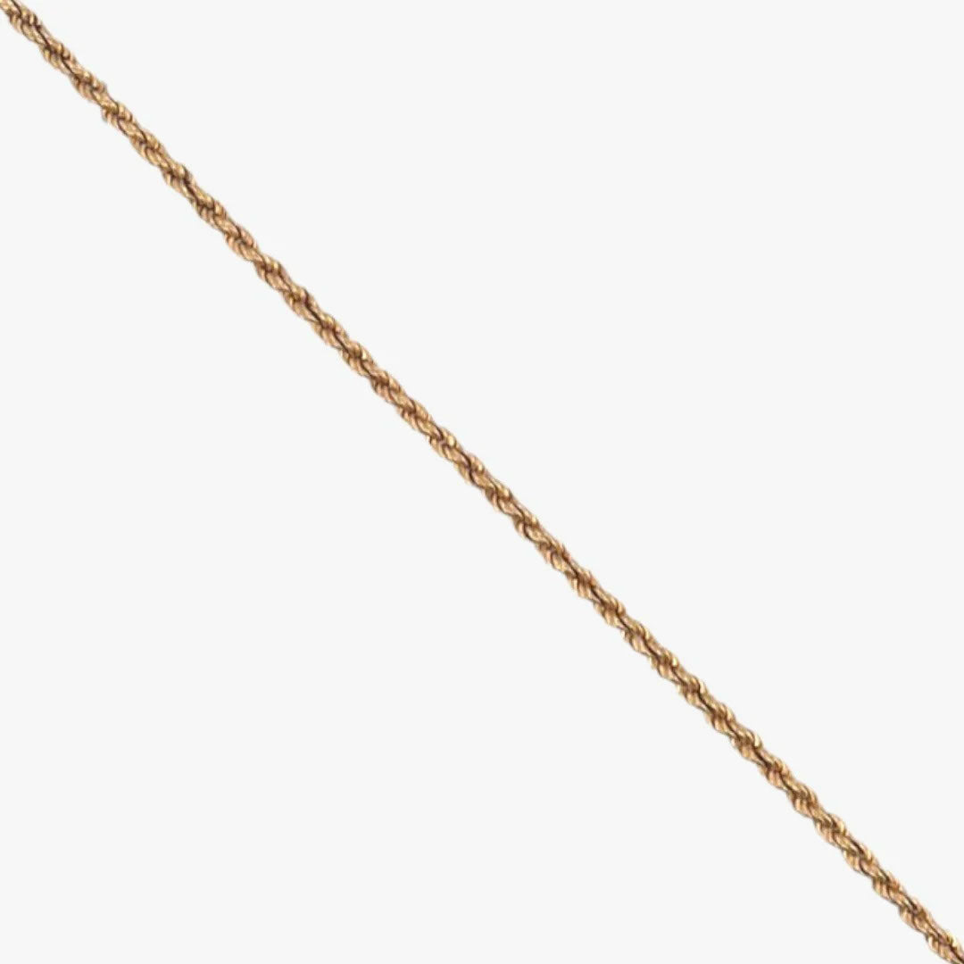 Comprar collar de oro amarillo de 18kt con cadena de cordón salomónico. La cadena mide 62cm de largo y dispone de un cierre reasa. Cordón salomónico Ian'Or.