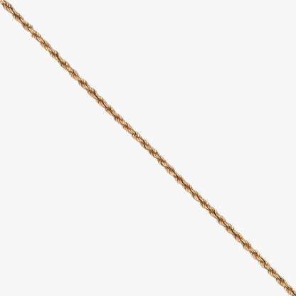 Comprar collar de oro amarillo de 18kt con cadena de cordón salomónico. La cadena mide 62cm de largo y dispone de un cierre reasa. Cordón salomónico Ian'Or.