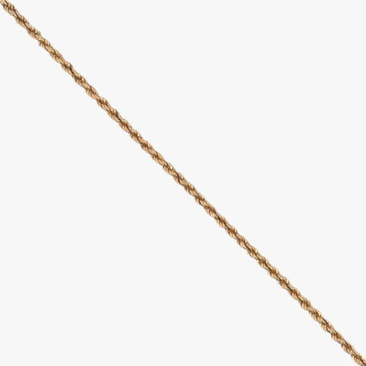 Comprar collar de oro amarillo de 18kt con cadena de cordón salomónico. La cadena mide 62cm de largo y dispone de un cierre reasa. Cordón salomónico Ian'Or.