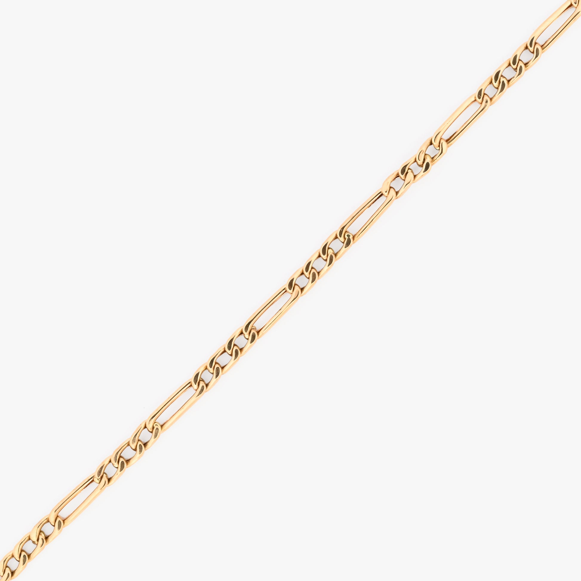 Comprar collar con cadena alterna barbada en oro amarillo de 18kt y cierre despegable. Joya unisex. Envío GRATIS. Joyería Ian'Or.