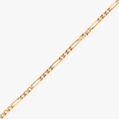 Comprar collar con cadena alterna barbada en oro amarillo de 18kt y cierre despegable. Joya unisex. Envío GRATIS. Joyería Ian'Or.