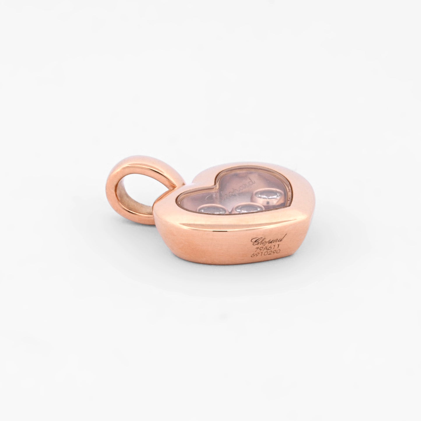 Colgante Chopard Happy diamonds icons oro rosa de 18k y diamantes brillante. Envío gratuito. Joyas Chopard original 