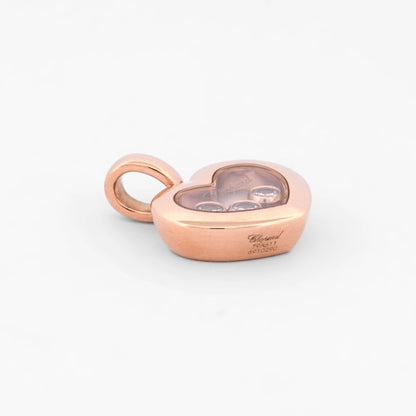 Colgante Chopard Happy diamonds icons oro rosa de 18k y diamantes brillante. Envío gratuito. Joyas Chopard original 