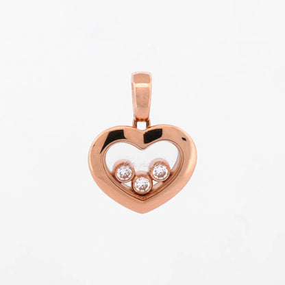 Colgante Chopard Happy diamonds icons oro rosa de 18k y diamantes brillante. Envío gratuito. Joyas Chopard original 
