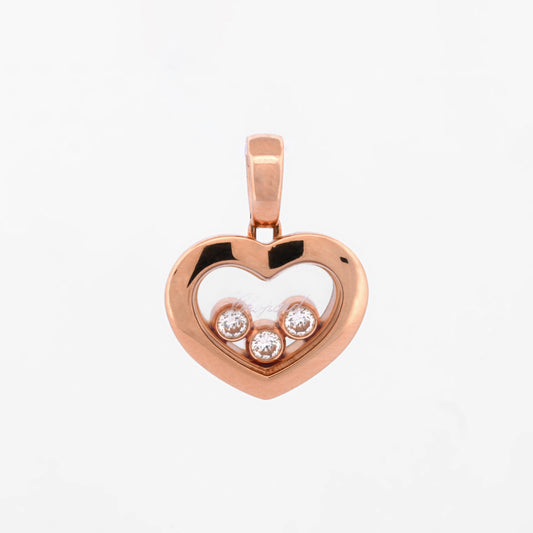 Colgante Chopard Happy diamonds icons oro rosa de 18k y diamantes brillante. Envío gratuito. Joyas Chopard original 