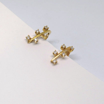 10236GM - Pendientes Oro 18kt y diamantes