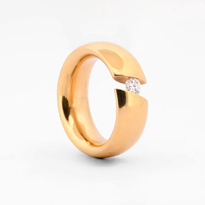 Anillo de oro amarillo 18k con diamante-15750GV