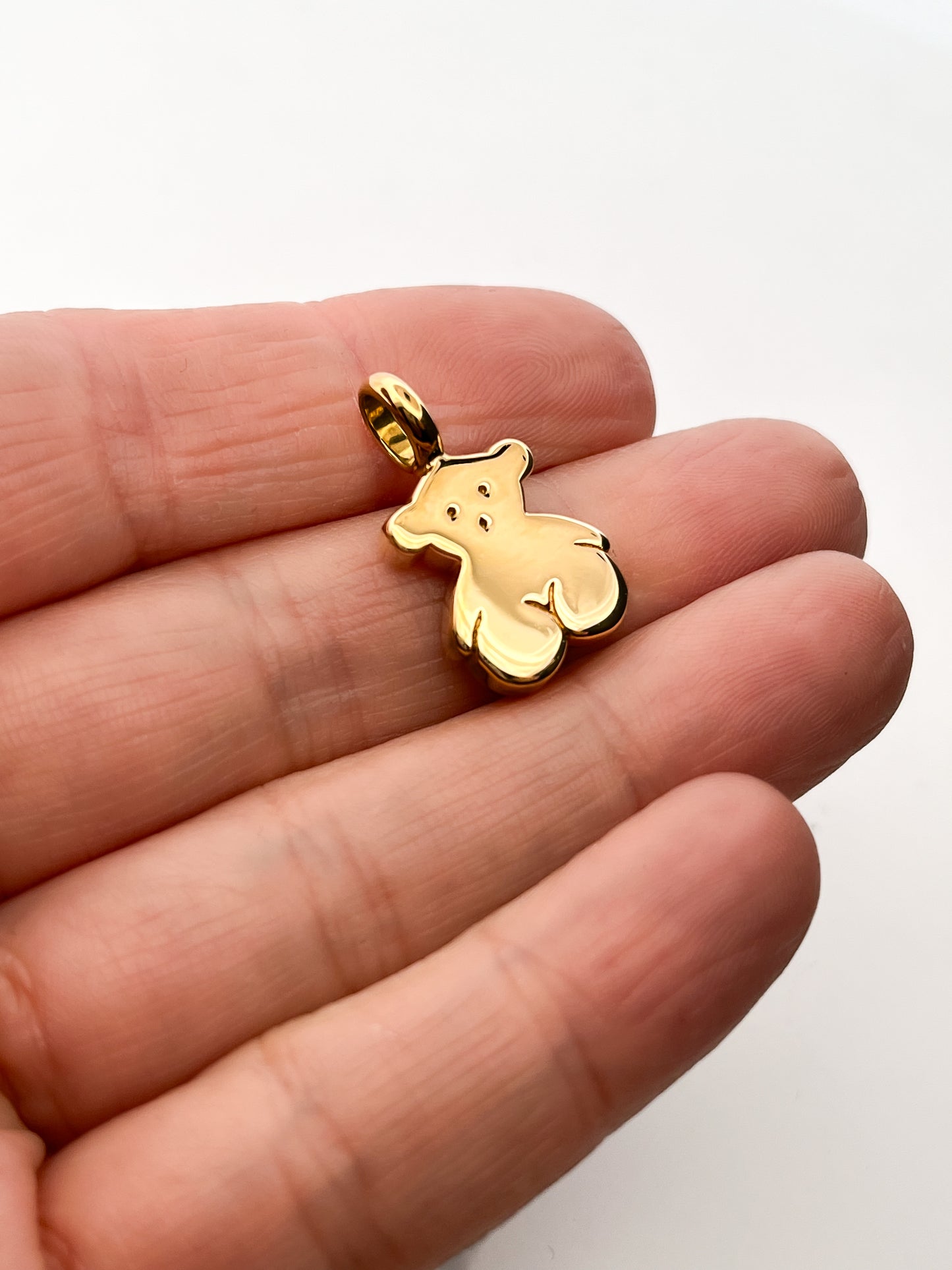 Comprar colgante de oro amarillo de 18kt representativo de Tous. Joyería Ian'Or compro oro dónde comprar y vender joyas en Barcelona al mejor precio