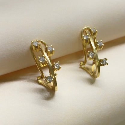 10236GM - Pendientes Oro 18kt y diamantes