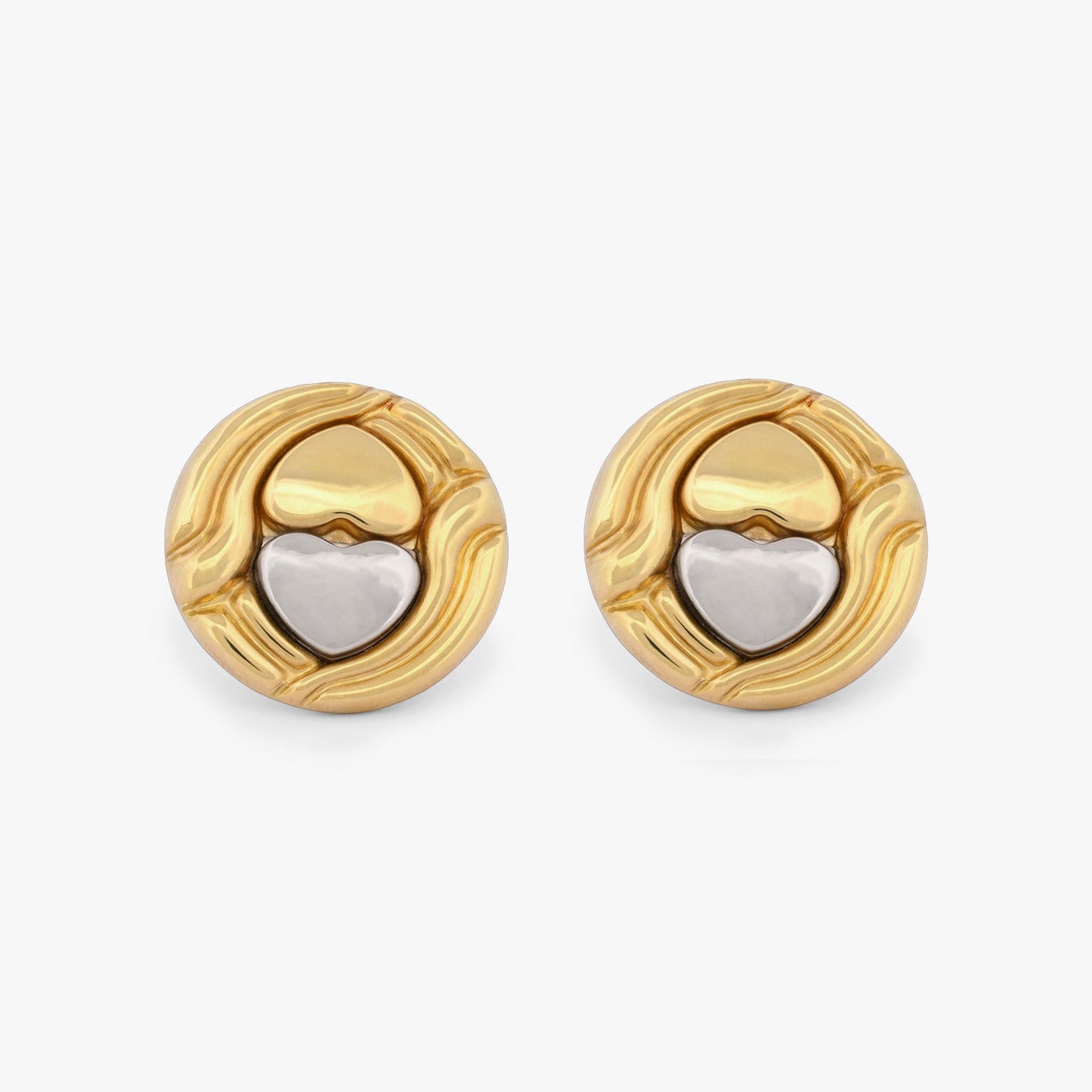 Comprar Pendientes de Chimento de oro amarillo y blanco de 18kt. Ian'Or Barcelona. Compra Venta de Oro. Envío gratuito.