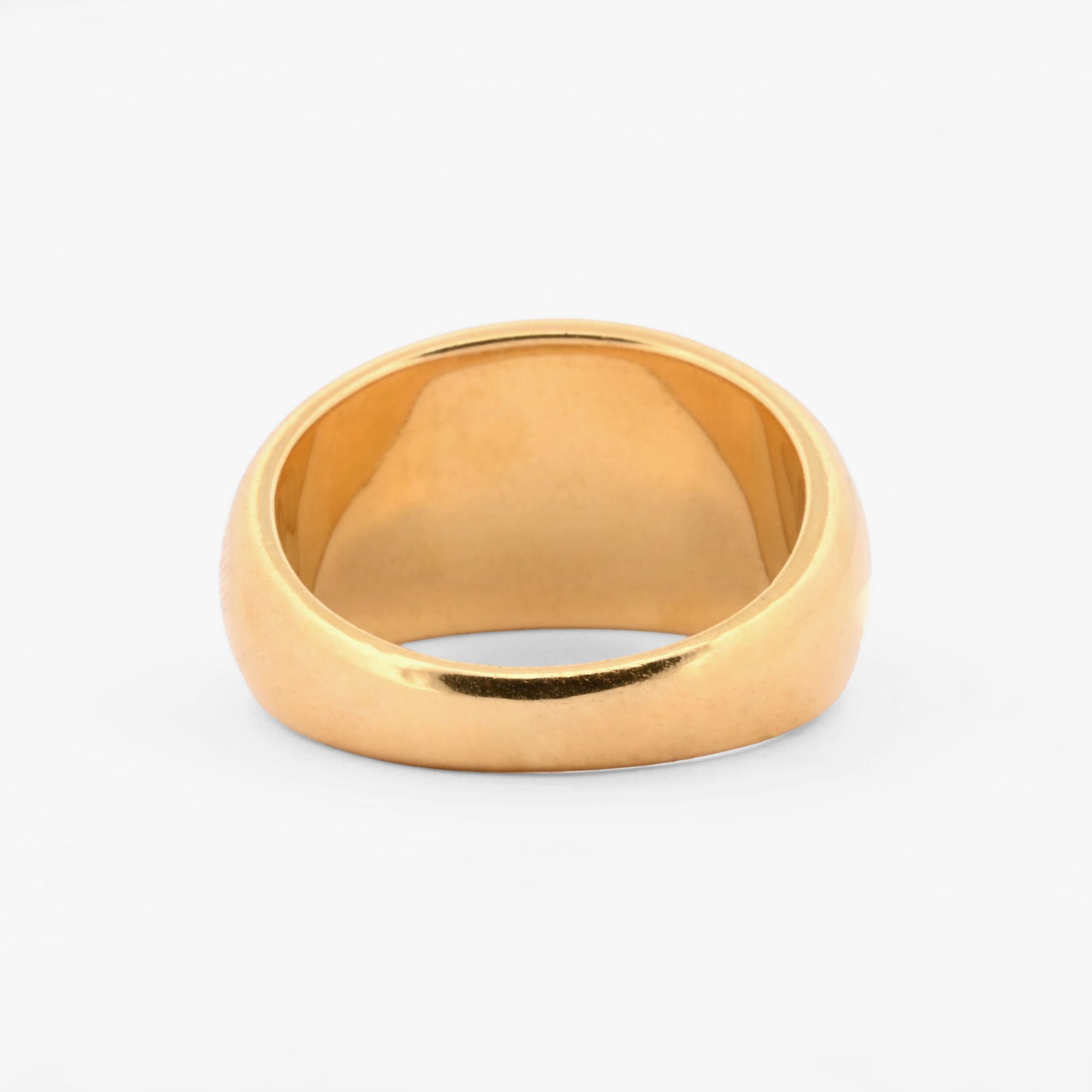 Comprar anillo realizado en oro amarillo con 8 brillantes en un lado del anillo. Anillos de segunda mano. Joyería Ian'Or. Envío gratis. Joyeria en Barcelona.