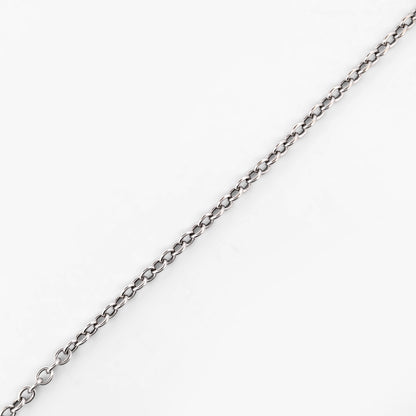 Comprar cadena tipo salomónica en oro blanco de 18kt y 39,5cm de largo con cierre tipo mosquetón. Cadenas con envío gratis. Joyería Ian'Or.