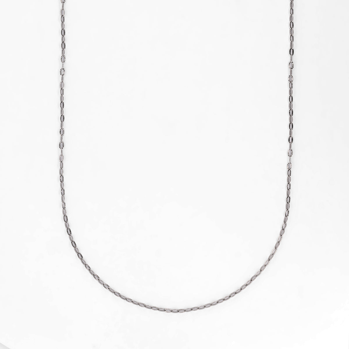 Comprar cadena de eslabones en oro blanco de 18kt. Cadenas con envio gratis y pieza certificada. Joyería Ian'Or.