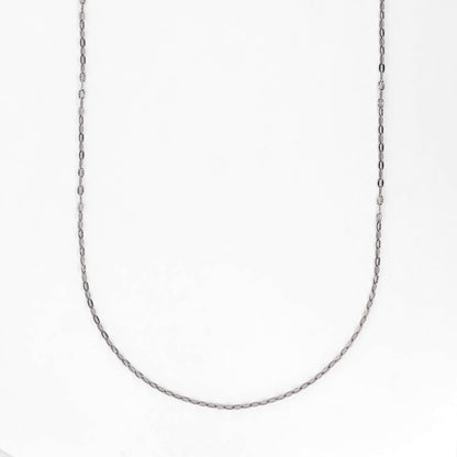 Comprar cadena de eslabones en oro blanco de 18kt. Cadenas con envio gratis y pieza certificada. Joyería Ian'Or.