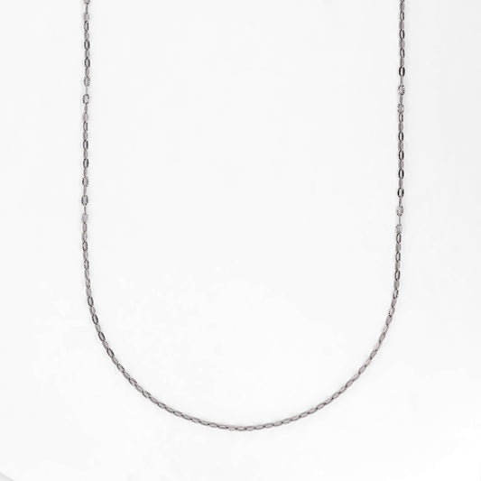 Comprar cadena de eslabones en oro blanco de 18kt. Cadenas con envio gratis y pieza certificada. Joyería Ian'Or.
