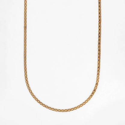 Comprar cadena de oro amarillo de 18kt con eslabones planos calados. Joyería Ian'Or. Envio GRATIS. Pieza certificada.