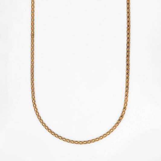 Comprar cadena de oro amarillo de 18kt con eslabones planos calados. Joyería Ian'Or. Envio GRATIS. Pieza certificada.