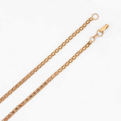 Comprar cadena de oro amarillo de 18kt con eslabones planos calados. Joyería Ian'Or. Envio GRATIS. Pieza certificada.