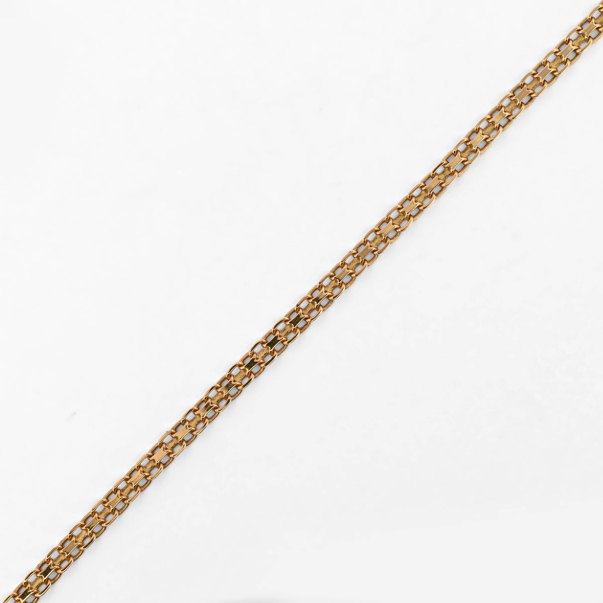 Comprar cadena de oro amarillo de 18kt con eslabones planos calados. Joyería Ian'Or. Envio GRATIS. Pieza certificada.