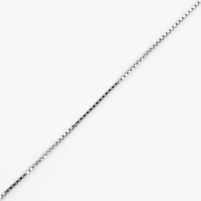 Comprar cadena tipo veneciana en oro blanco de 18kt y 59,1cm de largo con cierre tipo reasa. Cadenas con envío gratis. Joyería Ian'Or.