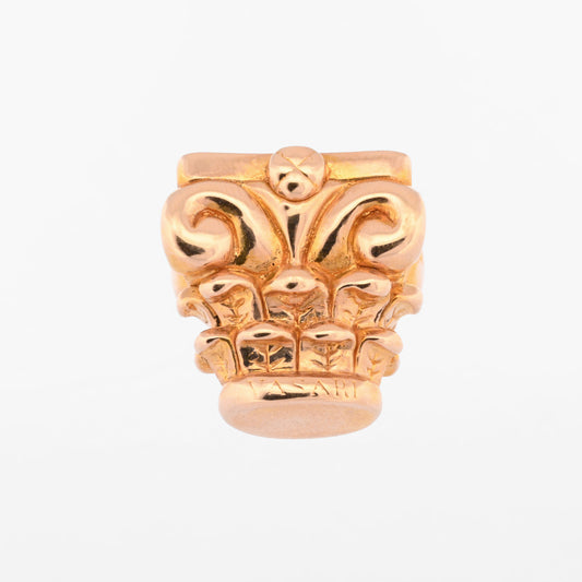 Comprar colgante en oro amarillo de 18kt con un distinguido diseño de capitel. Joyería Ian'Or. Joya tradicional y elegante que aporta distinción. Envío GRATIS.
