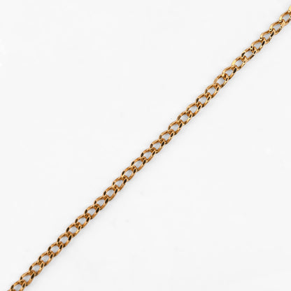Comprar collar de oro amarillo de 18kt con cadena tipo barbada. Dispone de un cierre tipo mosquetón.Joyería Ian'Or. Envío GRATIS.