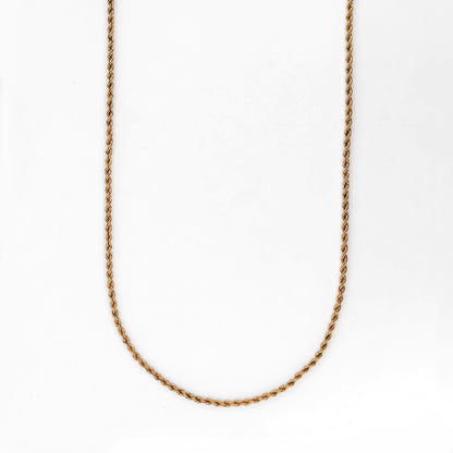 Comprar collar de oro amarillo de 18kt con cadena tipo cordón salomónico. Joyería Ian'Or. Envio GRATIS. Pieza certificada.
