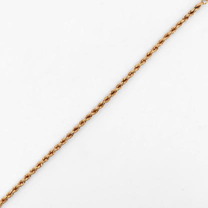 Comprar collar de oro amarillo de 18kt con cadena tipo cordón salomónico. Cierre tipo mosquetón. Joyería Ian'Or. Envio GRATIS.