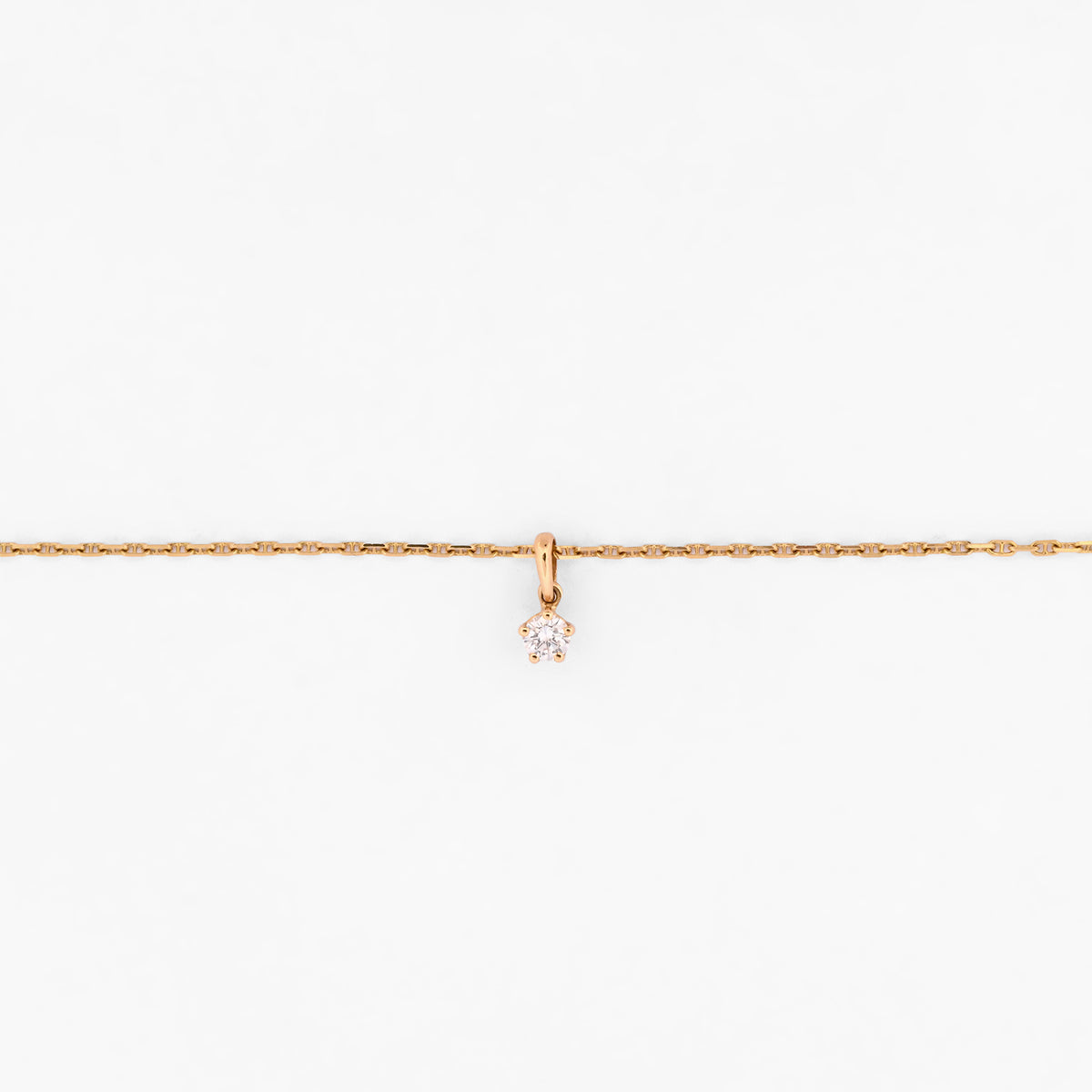 Comprar collar con colgante solitario de circonita en oro amarillo de 18kt. Joyería Ian'Or. Envio GRATIS. Pieza certificada.
