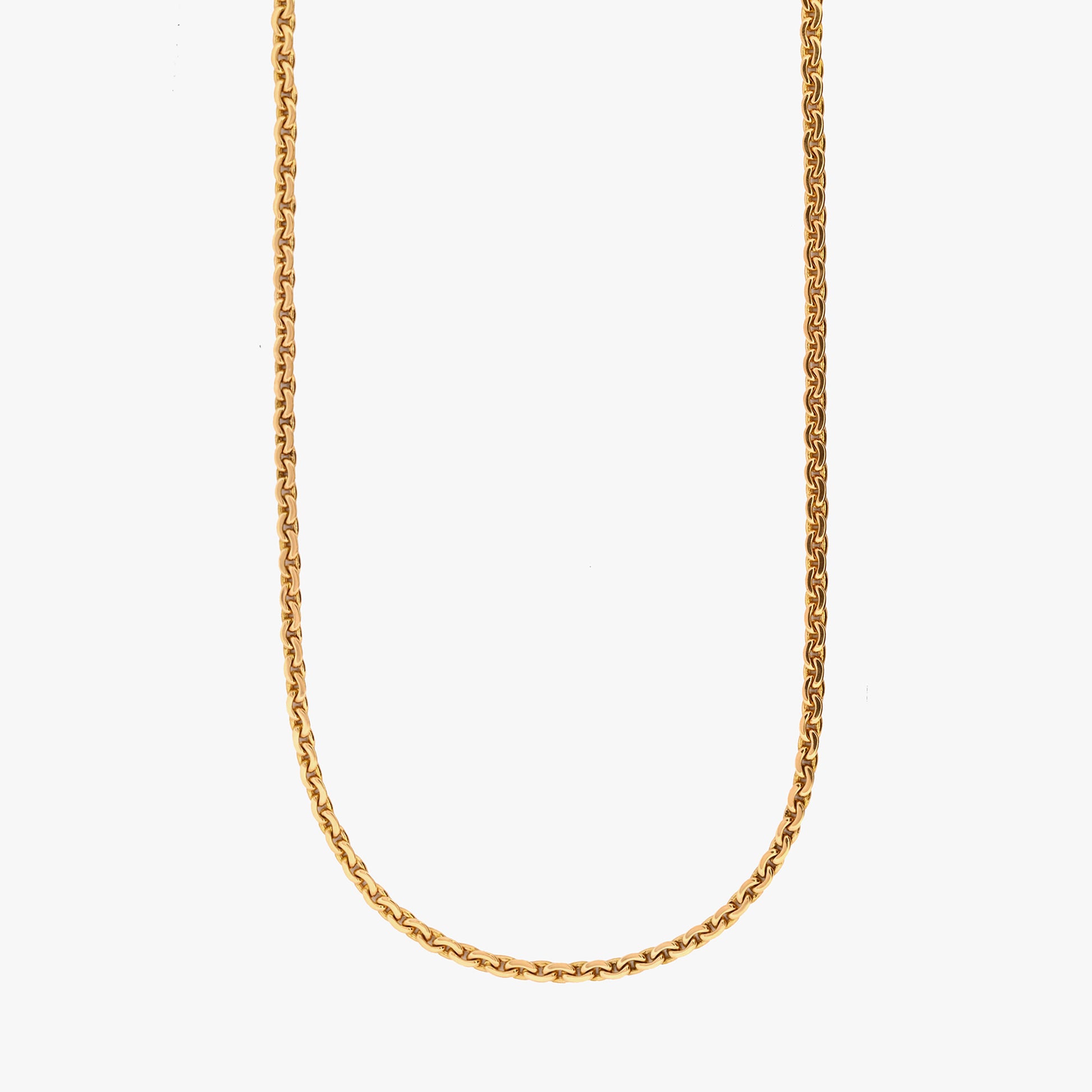 Comprar collar de cadena estilo calabrote de eslabones ovalados con barra central de oro amarillo de 18K. Pieza certificada, envío gratuito