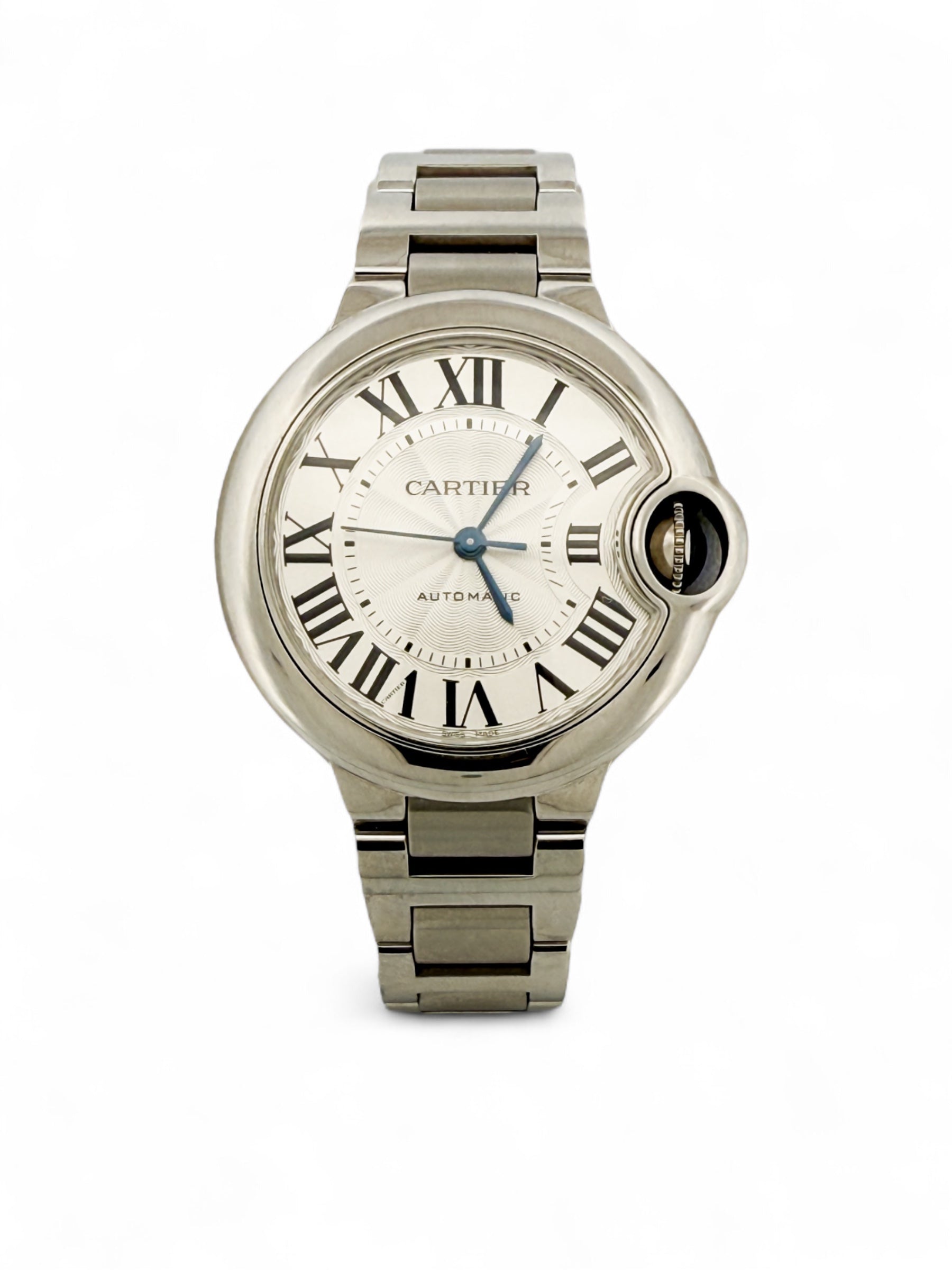 Reloj original Cartier Ballon Bleu de 33mm realizado en acero con movimiento automático.
Relojes Cartier de segunda mano baratos en Barcelona. 
