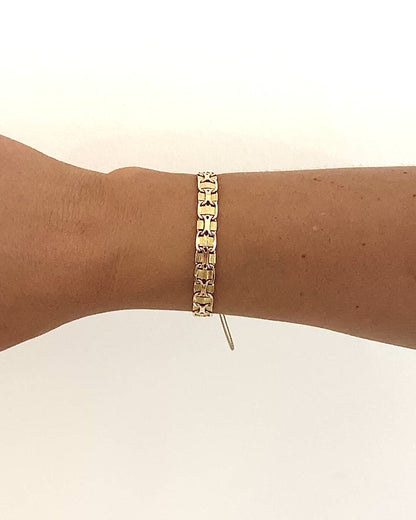 24637GV - Pulsera  semirrígida oro 18kt - 17cm