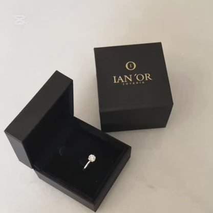 14052GM - Solitario de oro blanco y diamante de 1 quilate