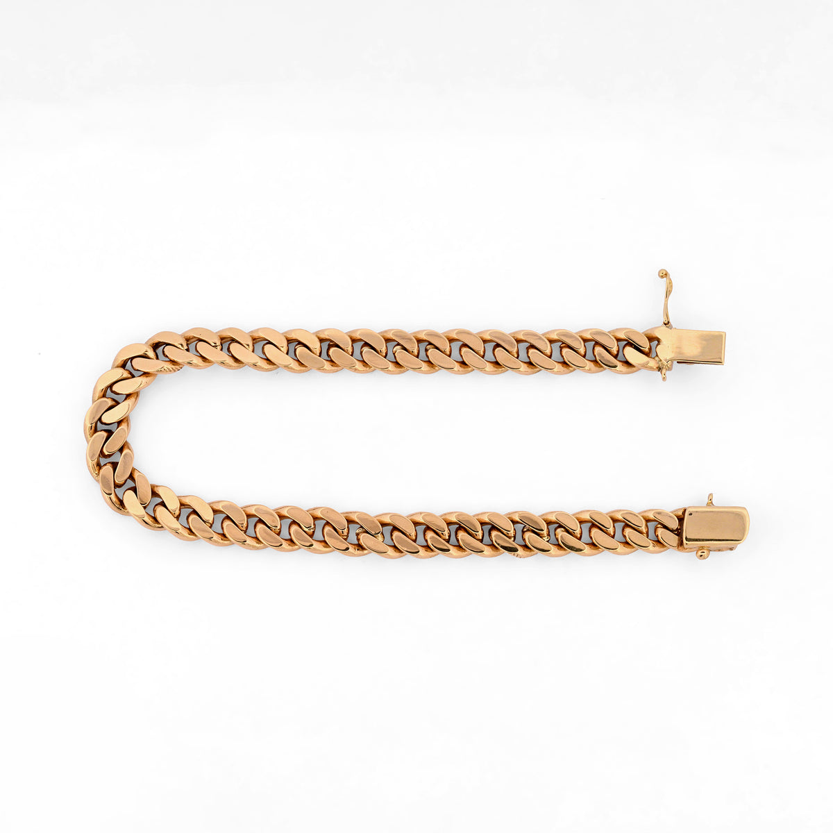 Comprar pulsera de eslabones barbados en oro amarillo de 18k. Joyería Ian'Or. Envío gratuito.