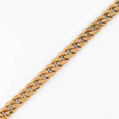 Comprar pulsera de eslabones barbados en oro amarillo de 18k. Joyería Ian'Or. Envío gratuito.