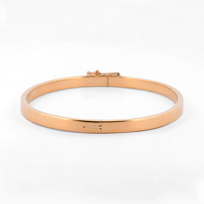 Comprar pulsera rígida tipo caña en oro amarillo de 18kt con cierre de seguridad. Joyería Ian'Or. Envío GRATIS y pieza certificada.
